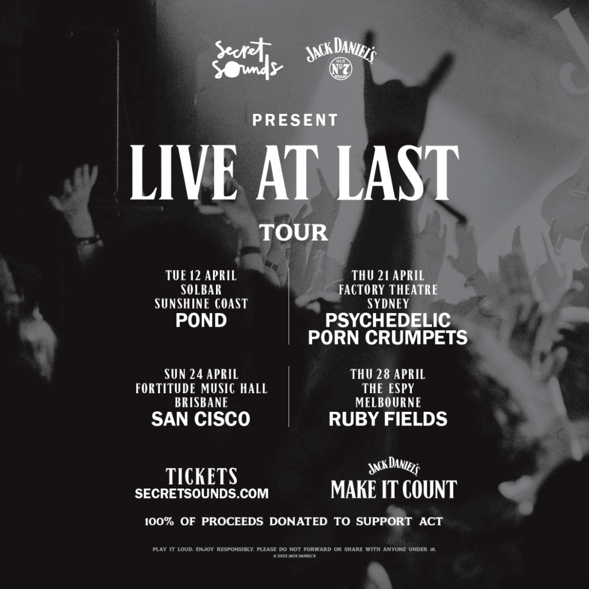 JACK DANIEL’S LIVE AT LAST TOUR ANNOUNCEMENT