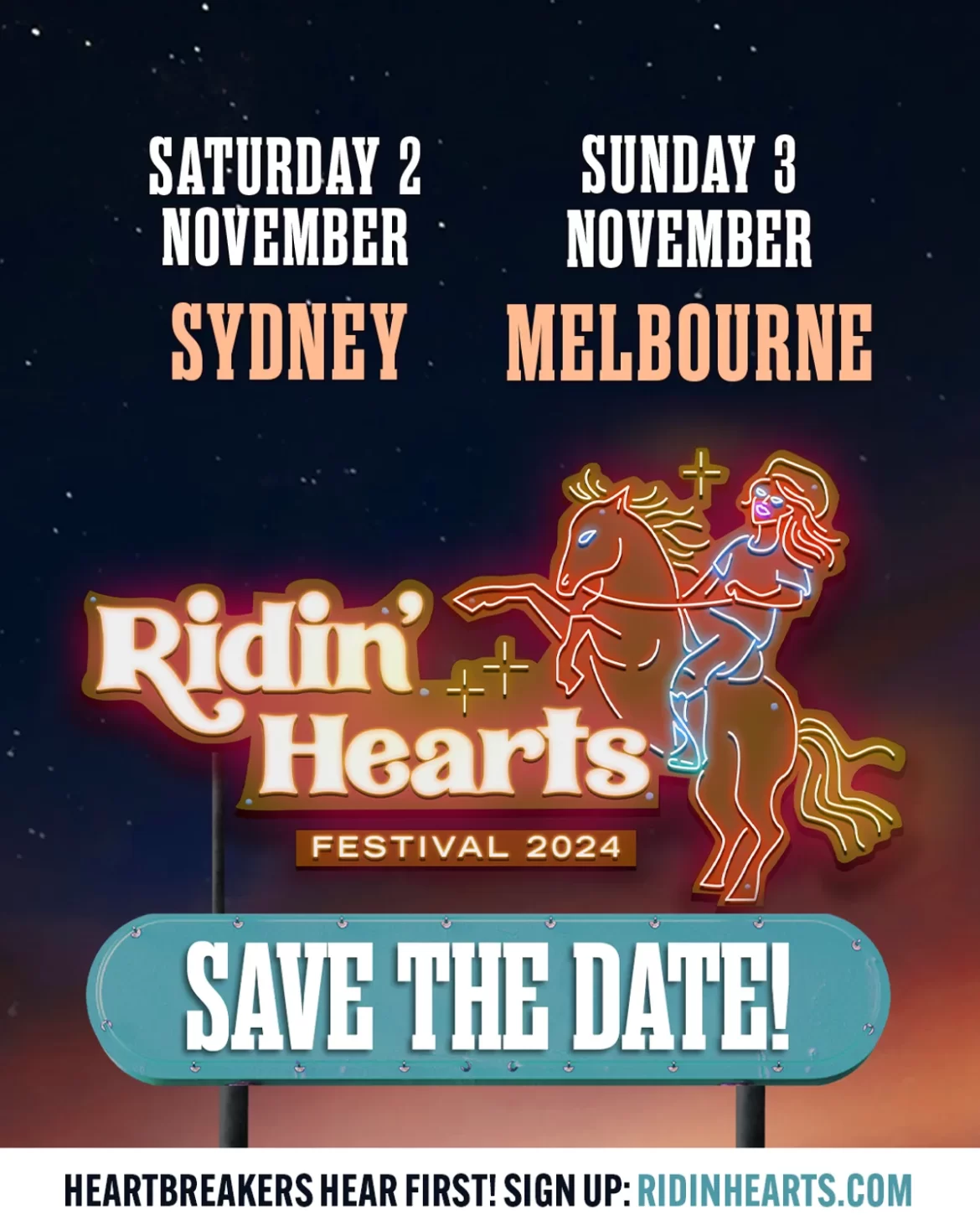 Ridin' Hearts Festival returns to Sydney & Melbourne