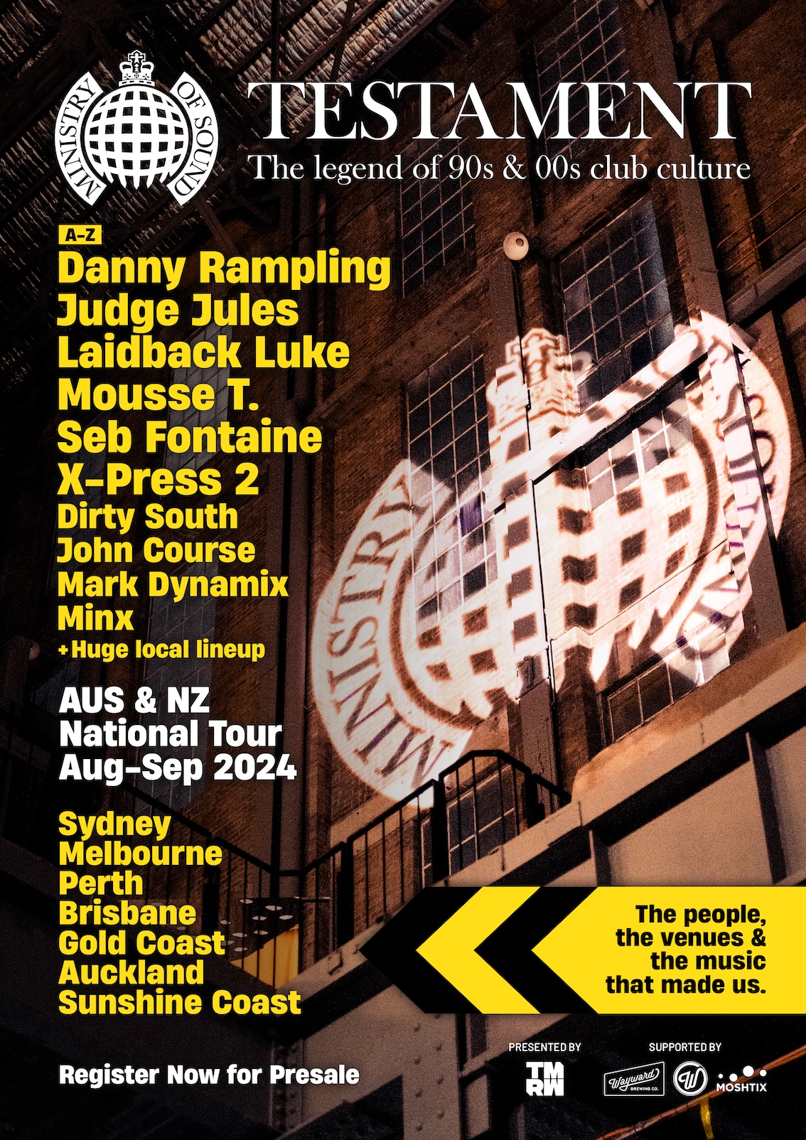 TESTAMENT 2024 - A Testament Legend of 90s & 00s club culture